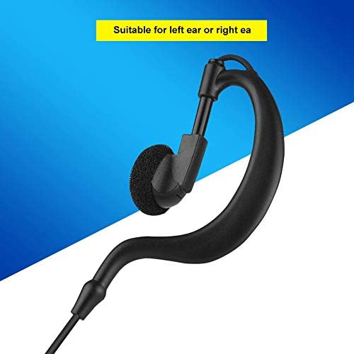 2 ADET 2.5 mm Walkie Talkie Kulaklık Tek Pin İki Yönlü Radyo mikrofonlu kulaklık Giymek Rahat Yumuşak Kulak Kancası