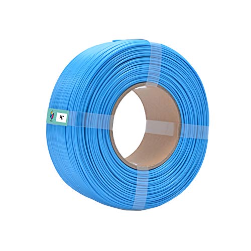 Renk Matrisi 1.75 mm PET (Tolerans: ±0.03 mm), 3D Yazıcı Filamenti 1KG (=2.2 lbs) 【Yedekler】, Yeniden Kullanılabilir Makara Olmadan-Beyaz