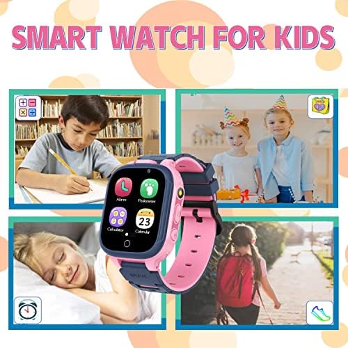 Çocuklar akıllı saat Erkek Kız, dahili Video Oynatıcı Video Kaydedici Çift Kameralar MP3 Müzik Çalar 14 Oyunları El Feneri Pedometre