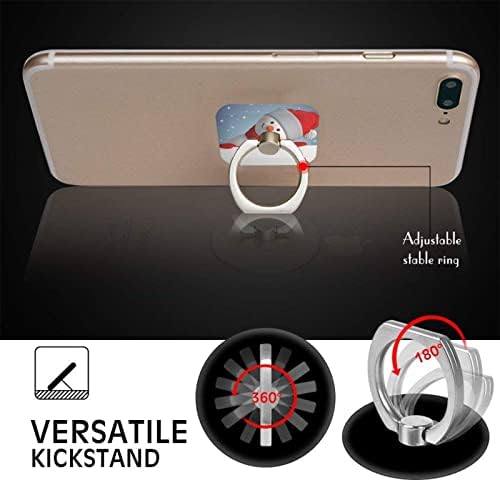 Komik Noel Cep Telefonu Halka Tutucu Parmak Standı 360° Rotasyon Metal Halka Kavrama, Tüm Smartphone ile Uyumlu
