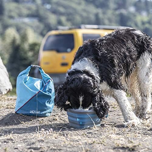 Köpekler için Kurgo Kibble Taşıyıcı, Köpek Maması Seyahat Çantası, Evcil Hayvan Seyahat Gıda Saklama Kabı, Kamp için Köpek Aksesuarları,