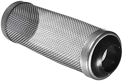 Fincos Paslanmaz Çelik Filtre Giriş Giriş Sepeti Püre Karides Korumak Akvaryum Aksesuarları - (Renk: Beyaz, Boyutu: 16mm)