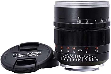 Sony E Mount için Mitakon Zhongyi Speedmaster 50mm f / 0.95 III Tam Çerçeve Lens-Siyah Renk