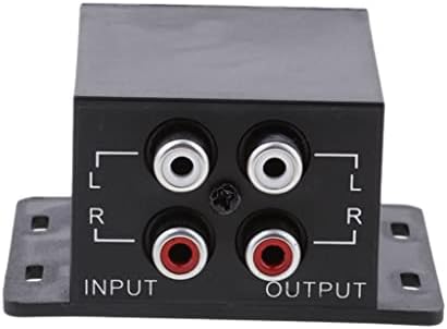 Universal Araç Dash Ses Amplifikatör Bas RCA Seviye Ses Kontrol Düğmesi (Siyah)