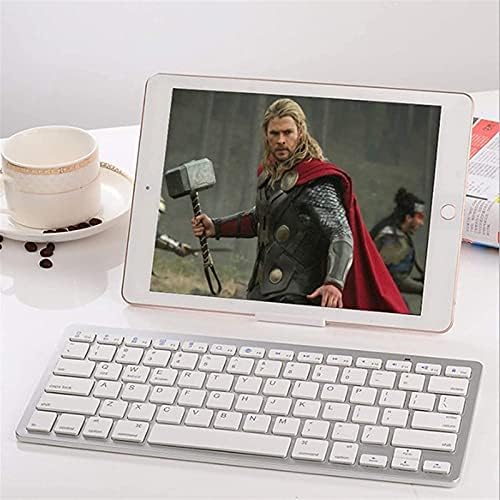 ALİSALQ Ultra-İnce Kablosuz Bilgisayar Klavye, Mini Oyun Tuş Takımı, 3.0 Bluetooth Teknolojisi, için Tablet/Cep Telefonu Evrensel