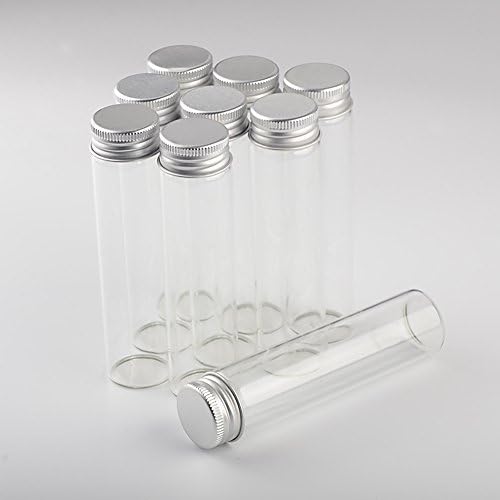 60 ml Boş Mühür Kavanoz Cam Şişe ile Alüminyum Gümüş Renk vidalı kapak Mühürlü Sıvı Gıda Hediye Konteyner 12 birimleri (12, 60ML-LU-Cap)