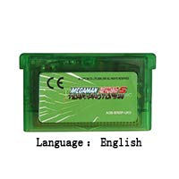 ROMGame 32 Bit El Konsolu Video Oyunu Kartuş Kart Megaman Savaş Ağ 5 Takım Protoman İngilizce Dil Ab Sürümü Temizle yeşil kabuk