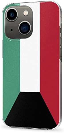 Ulusal Bayrak Desenli (Kuveyt), Şeffaf, Güzel, Dayanıklı ve İnce ve Hafif iPhone 13 Mini Kılıf, Telefonunuzu Hasardan Korur