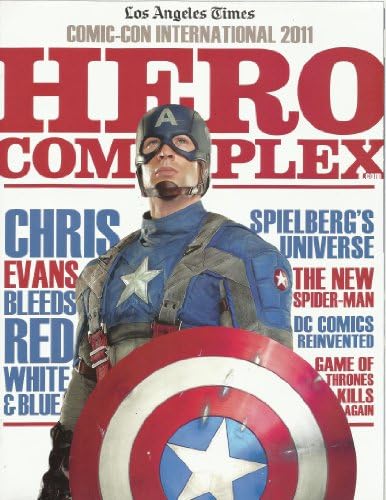 Los Angeles Times Comic-Con Uluslararası 2011 Dergisi Hero Complex, Chris Evans'ın kapağında Kaptan Amerika rolüyle