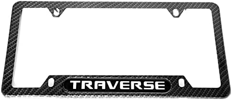 Moossi Karbon Fiber Travers Plaka çerçevesi Kapak Tutucu W/Vidalar - Paslanmaz Çelik Travers (1)