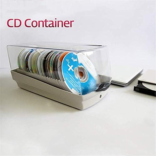 ZXY-NAN CD Saklama Kutusu CD Tepsisi Medya Raf Depolama ve Organizasyon Kayıt Standı için 50 CD Tutar (Renk : Beyaz, Boyut :