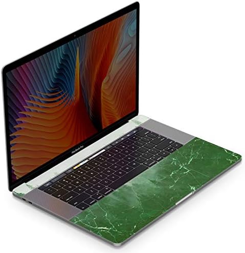 Mertak Vinil Cilt ile Uyumlu MacBook Hava 13 inç Mac Pro 16 15 14 12 2021 2020 2019 2018 2017 Doğal Mermer Üst Çatlak Soyut Çıkartması
