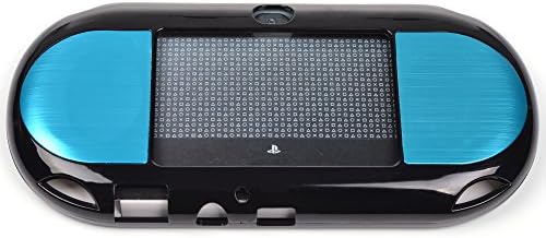 Cosmos Açık Mavi Alüminyum Metalik Koruma Hard Case Kapak Playstation PS VİTA 2000 (vita 1000 Serisi için DEĞİL)