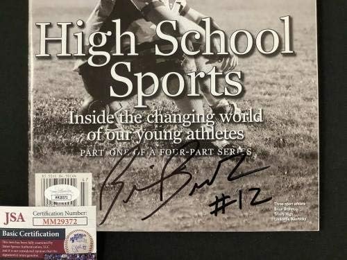 Brian Brohm İmzalı Sports Illustrated 11/18/02 Etiketsiz Kentucky İmzalı JSA-İmzalı NFL Dergileri