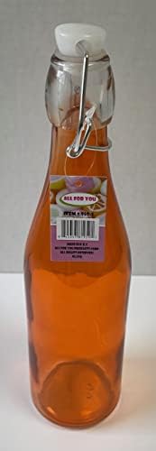 HEPSİ SİZİN İÇİN Renkli cam süt şişesi-500ml / 17 Oz (sarı)