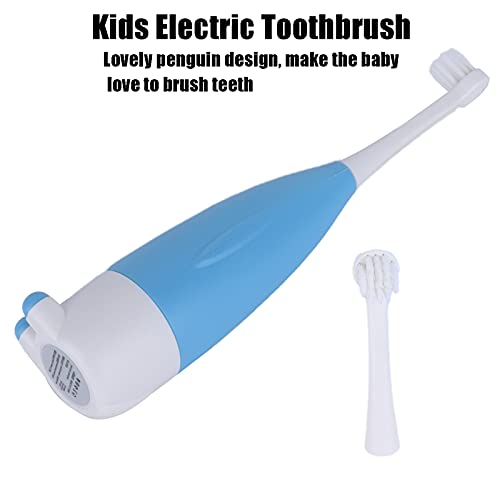Çocuk Diş Fırçaları, Yumuşak Kıllar Çocuklar için Güvenli Çocuk Elektrikli Diş Fırçası Suya Dayanıklı 0.3 W (mavi)