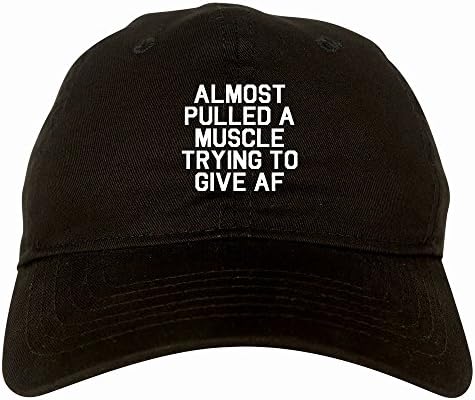 Fashionisgreat Neredeyse AF Egzersiz Baba Şapka Beyzbol Şapkası Vermeye Çalışırken Bir Kas Çekti