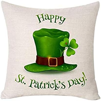St Patrick Günü Yastık Kılıfı Yeşil Yastık Kapak Şanslı Yastık Kılıfı Yastık St patrick Günü Dekor Kanepe Kanepe Dekor için,