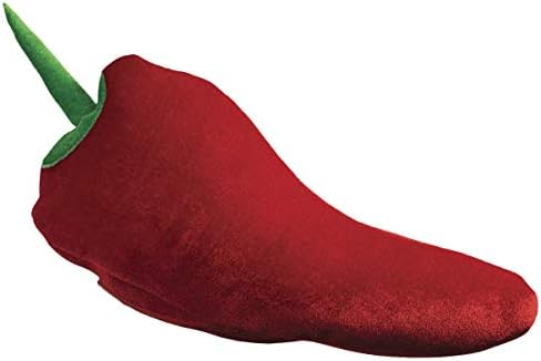 Peluş Chili Pepper Şapka Parti Aksesuarı (1 Adet) (6 Pkg, Yeşil / Kırmızı)