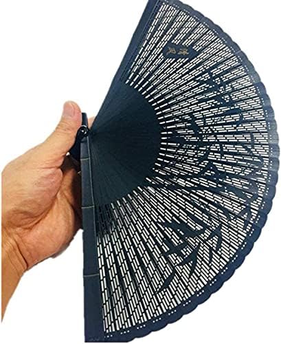 LUXMAX Güzel Fan Bambu Fan Bambu Kemik 20 cm Çin Tarzı Bambu Fan Fan Küçük Katlanır Fan Esinti Desen Bambu Katlanır Fan