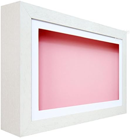 BabyRice Derin Gölge Kutusu Ekran Ahşap Çerçeve - Beyaz-3D Nesneler için, Sanat, Süsler, El Ayak Atmalarını