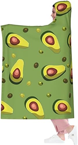 MARAT Sevimli Avokado Kapüşonlu Battaniye Panço Giyilebilir Battaniye Wrap Rahat Atmak Pelerin Çocuklar ve Yetişkinler için Hediye