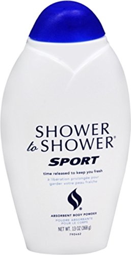 Duştan Duşa Vücut Tozu, Spor 13 oz (2'li Paket)