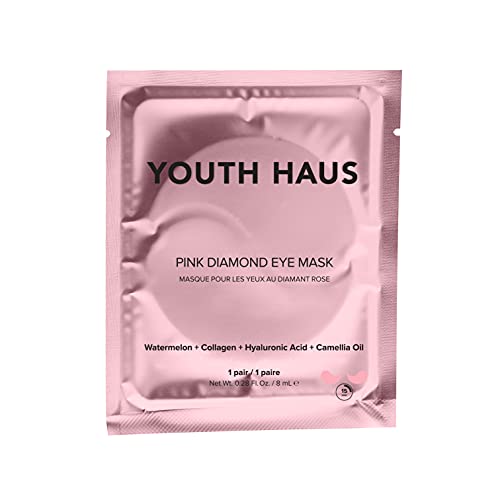 Skin Gym Youth Haus Royal Pembe Elmas Göz Maskesi-Yatıştırıcı, Yaşlanma Karşıtı, Tüy Dökücü ve Kırışıklık Karşıtı-Yorgunluk ve