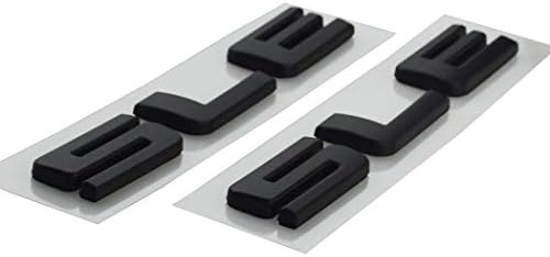 dgea 2X SLE Bagaj Kapağı Kapı Mektup Tabela Amblem SUV HD Rozeti Fit için 3D 07-14 Sierra Arazi 23255006 (Mat Siyah)