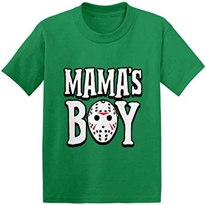 Mama's Boy-Jason hokey maskesi Cadılar Bayramı bebek / yürümeye başlayan çocuk pamuk Jersey T-Shirt