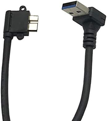 Seadream 2 Paketi 25 CM Açılı USB 3.0 Mikro-B Erkek Up Açılı USB 3.0 A Erkek Adaptör Kablosu Samsung Galaxy Not 3 N9005 N9002