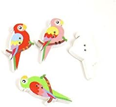 500 Parça Dikiş Düğmeleri Dikmek BT20307 Papağan Ahşap Ahşap Sanatlar El Sanatları Kavramlar Malzemeleri Bağlantı Elemanları
