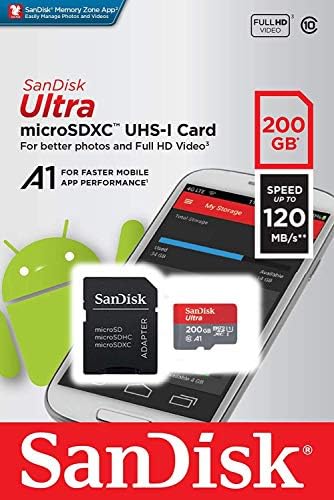 Ultra 200 GB microSDXC Nokia 3.1 için Çalışır Artı Artı SanFlash ve SanDisk tarafından Doğrulanmış (A1/C10/U1/8 k/120MBs)