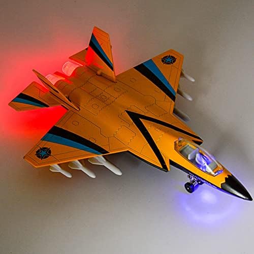 Xolye arka tekerlek Geri Çekin çocuk oyuncak Uçak Ses ve ışık etkisi Metal Güz dayanıklı oyuncak Uçak Modeli Simülasyon Fighter