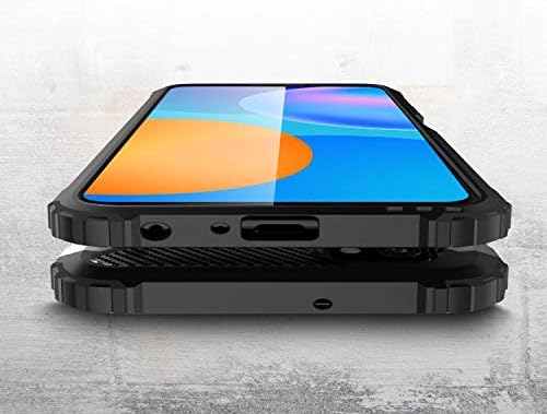 Huawei P Akıllı 2021 Darbeye Zırh Vaka ile uyumlu, ağır Çift Katmanlı Şok Proof Hibrid Koruyucu Sağlam Kapak Kılıf Huawei P Akıllı