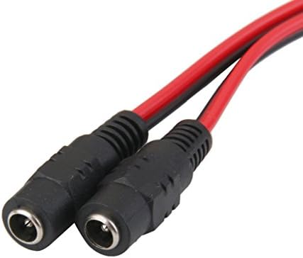 Jılı Online 10 adet 5.52.1 mm Kadın DC Güç Fiş Konnektörü CCTV PSU Pigtail Kamera Kablosu