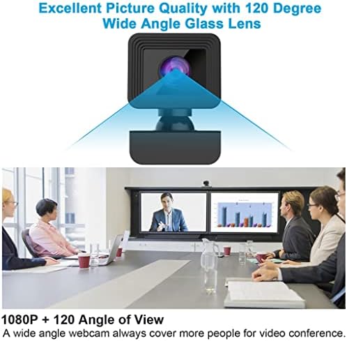 HGVVNM Full HD Webcam 1080P USB Web Kamerası Dahili HD Ses ile Otomatik Odaklama-Dönen Mlcrophone Döndürülebilir