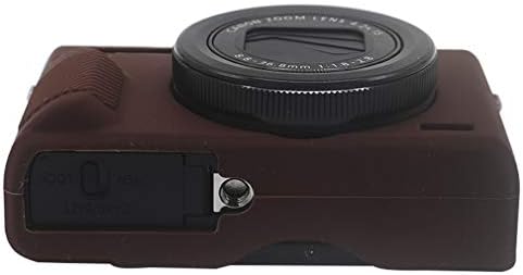 First2savvv Kauçuk Kamera Kılıfı Vücut Çanta Tam Kapak Canon PowerShot G7X Mark III XJPT-G7XIII-GJ-TJ-10 ile Uyumlu