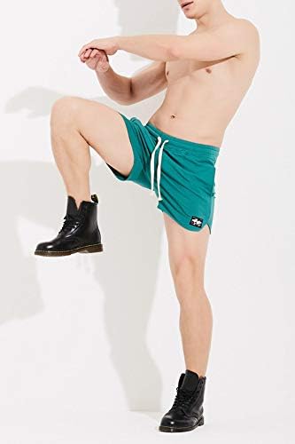 JackieLove erkek 3 Kısa Slim Gömme Spor Egzersiz Ter Koşu Egzersiz Atletik Salonu Şort