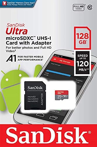 Ultra 128 GB microSDXC Sony G8441 Artı SanFlash ve SanDisk tarafından Doğrulanmış için Çalışır (A1/C10/U1/8 k/120MBs)