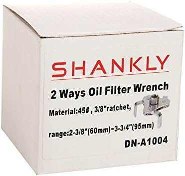 Shankly Üniversal Yağ Filtresi Anahtarı, 2,75 ila 3,75 inç Aralığında Ayarlanabilir Yağ Filtresi Anahtarları, Dayanıklı ve Kullanışlı