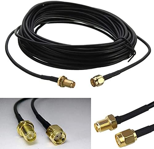 Konnektörler RP-SMA Erkek Kadın RG174 Uzatma Koaksiyel Kablo Güvenlik IP Kamera için - (Kablo Uzunluğu: 1 m)