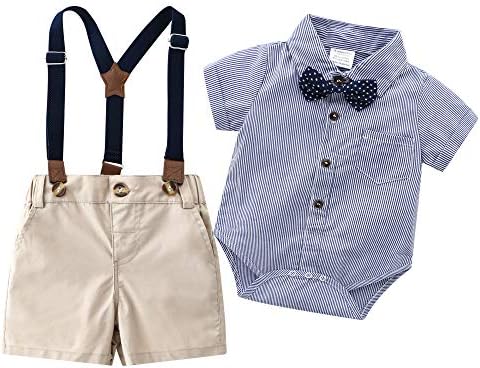 Erkek Bebek Mavi Şort Takımı, Bebek Resmi Takım Elbise