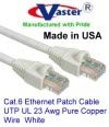 Süper E Kablo SKU - 81978-ABD'de üretilmiştir-Beyaz-95 FT-UTP Kedi.6 Ethernet Yama Kablosu-UL CMR 23AWG