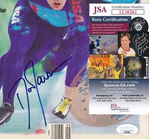 Dan Jansen / Bonnie Blair 1994 Sports Illustrated Dergisi JSA 157289'u İmzaladı
