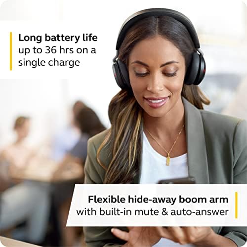 Jabra Evolve2 8 Mikrofon Teknolojisine Sahip 75 Adet Kablosuz Kulaklık-Gelişmiş Aktif Gürültü Engelleme Özelliğine Sahip Çift