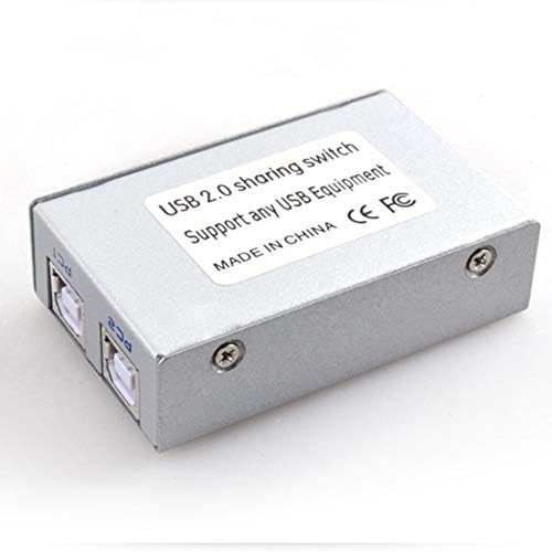USB Paylaşım Anahtarı USB 2.0 Çevresel Değiştirici Adaptör Kutusu 2 Bilgisayar Paylaşımı Yazıcı Tarayıcı için 1 USB Aygıt Hub'ı