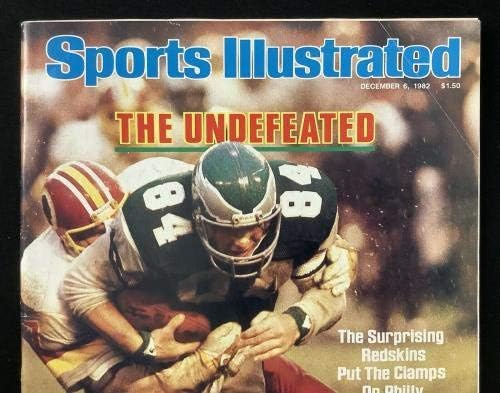 Vyto Kab İmzalı Sports Illustrated 12/6/82 Etiketsiz Phila Eagles İmzalı JSA-İmzalı NFL Dergileri