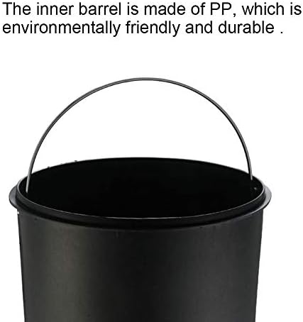 KLHHG Paslanmaz Çelik Adım çöp tenekesi çöp tenekesi çöp tenekesi Banyo Mutfak için Kapaklı(3L/5L) (Renk : B, Boyut: 3l)