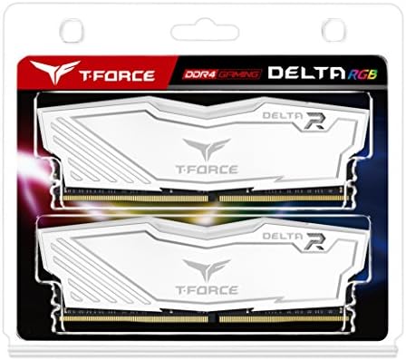 TEAMGROUP T-Force Delta RGB DDR4 16 GB (2x8 Gb) 3000 MHz (PC4-24000) CL16 Masaüstü Bellek Modülü Ram-Beyaz-TF4D416G3000HC16CDC01